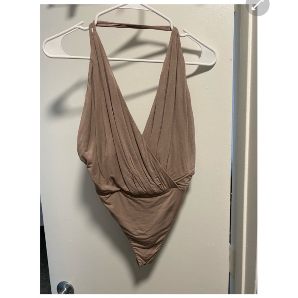 Relaxed pleated bodysuit